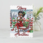 Noordpool Kerstgroeten Feestdagenkaart (Staand voorkant)