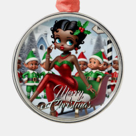 Noordpool Kerstgroeten Metalen Ornament