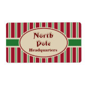 Noordpool kerstlabels etiket (Voorkant)