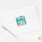 Noordpool Kerstvakantie Party Sticker (Envelop)