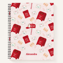 Noordpool Mail kerstpatroon gepersonaliseerd Notitieboek