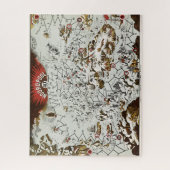  Noordpool - Oude Antiek Kaart Wereld Legpuzzel (Verticaal)