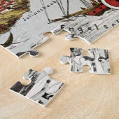  Noordpool - Oude Antiek Kaart Wereld Legpuzzel (Zijkant)