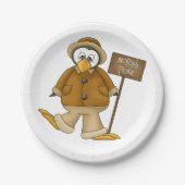 Noordpool Penguin Papieren Bordje (Voorkant)