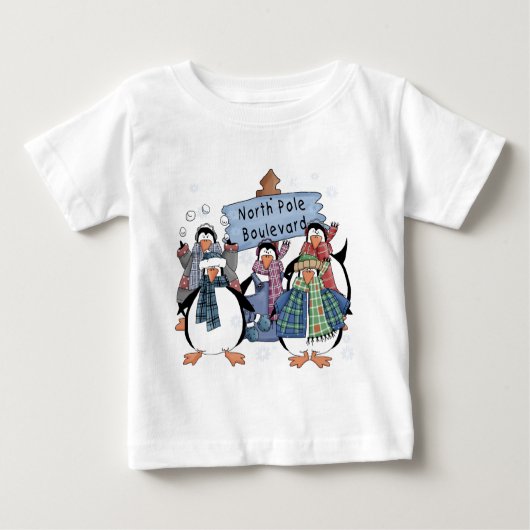Noordpool Pinguïns Tshirts en geschenken (Voorkant)