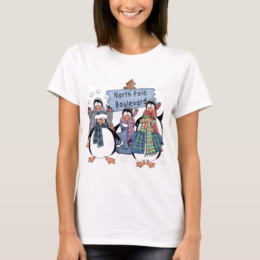 Noordpool Pinguïns Tshirts en geschenken (Voorkant)