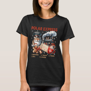 Noordpool Polar Express gelooft in trein T-shirt