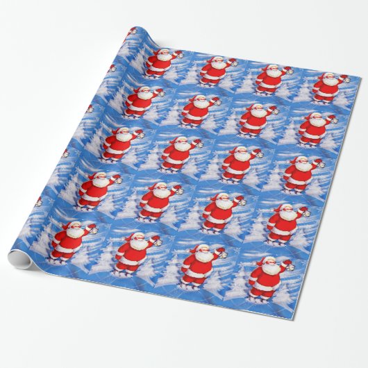 Noordpool Santa Cadeaupapier (Uitgerold)
