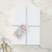 Noordpool Santa Kerstmis gepersonaliseerd Cadeaulabel (Met Touw)