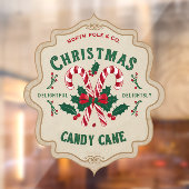 Noordpool snoepriet vintage raamsticker (Vel 2)