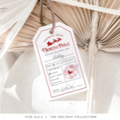 Noordpool Speciaal Leveringsgift Label Santa Works Cadeaulabel