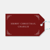 Noordpool Speciale levering Kerstman Rode Kerstmis Cadeaulabel (Voorkant (Horizontaal))