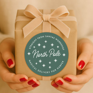 Noordpool Verzendstickers   Kerstcadeau Zegel
