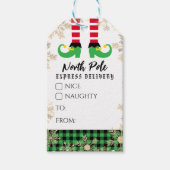 Noordpoolkerst Cadeaulabel (Voorkant)