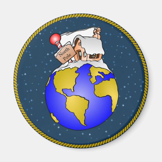 Noordpoolkerst Magneet (Voorkant)