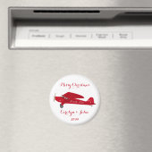 Noordpoolvliegtuig kerstmagneet magneet (Insitu (Vaatwasser))