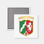 Noordrijn-Westfalen COA Magneet (Voorkant / Achterkant)