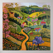 Noords Abstract Geometrisch Poster (Mat) 19x19 (Voorkant)