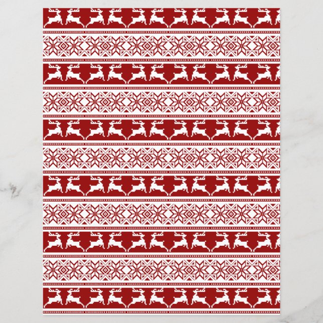 Noords-kerstwetse rendierpapier (Voorkant)