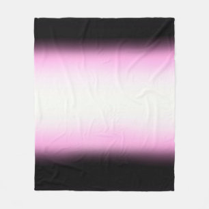 Noords Roze Zwart Roze Wit Fleece Deken
