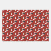 Noords Scandinavisch Beer Patroon Kerstmis Inpakpapier Vel (Voorkant 3)