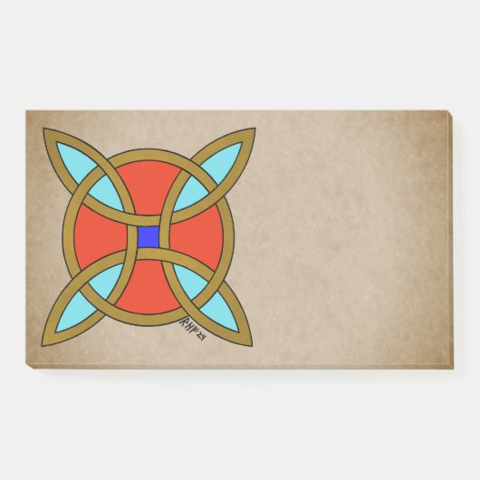 Noordse bescherming tegen hekserij of heksenknoop post-it® notes (Voorkant)