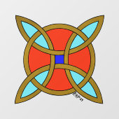 Noordse bescherming tegen hekserij of heksenknoop raamsticker (Vel)