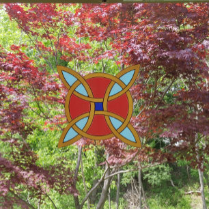 Noordse bescherming tegen hekserij of heksenknoop raamsticker