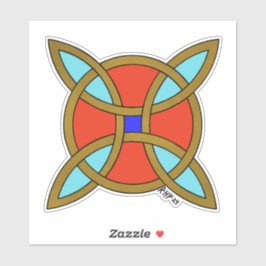 Noordse bescherming tegen hekserij of heksenknoop sticker