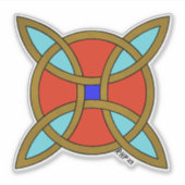 Noordse bescherming tegen hekserij of heksenknoop sticker (Voorkant)