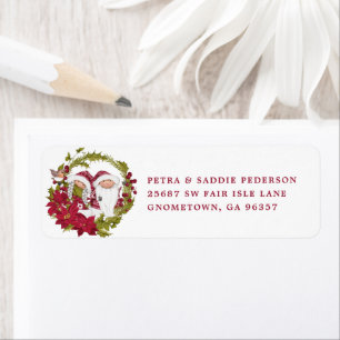 noordse gnoom   Kerstkrans Etiket