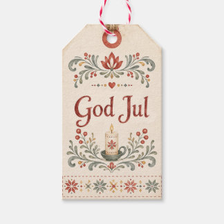 Noordse God Jul | Noorse Kerstmis Cadeaulabel