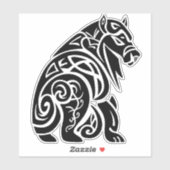 Noordse Keltische Knotwork Wild Boar Sticker (Vel)