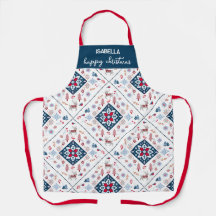 Noordse kerst met rendieren en sneeuwvlokken