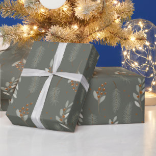 Noordse Kerst Scandinavische bosland Cadeaupapier