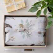 Noordse kerstfeestdag feestelijke gnomen en ganzen tissuepapier (Geschenk)