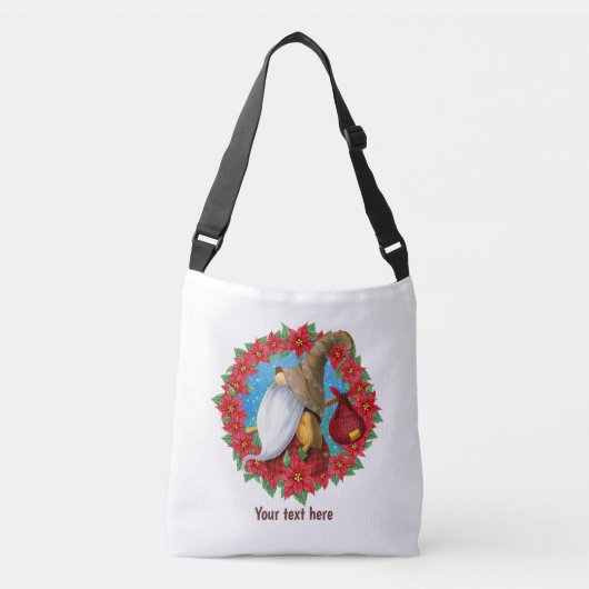 Noordse Kerstkabouter Crossbody Tas (Voorkant)