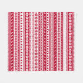 Noordse Kerstmis - Scandinavisch Fleece Deken (Voorkant (Horizontaal))