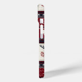 noordse kerstpatchwork | gebreid rendier Case-Mate iPhone case (Achterkant / Links)