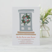 Noordse Kerstwinter - Housewarming Feestdagenkaart (Staand voorkant)