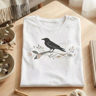 Noordse Kraai Kunst Natuurliefhebber Betekenisvol  T-shirt