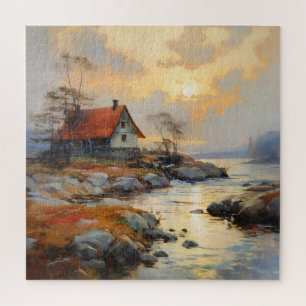 Noordse kust-impressionisme legpuzzel