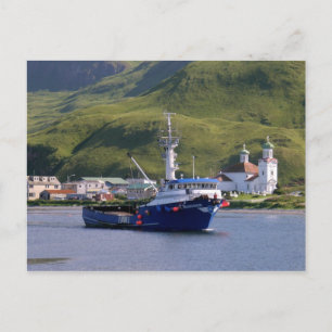 Noordse mariner, Crab Boat in de Nederlandse haven Briefkaart