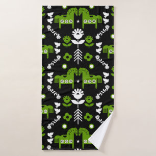 Noordse Paard Huis Decoratie Badhanddoek