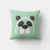 Noordse Panda Face Kussen (Voorkant)