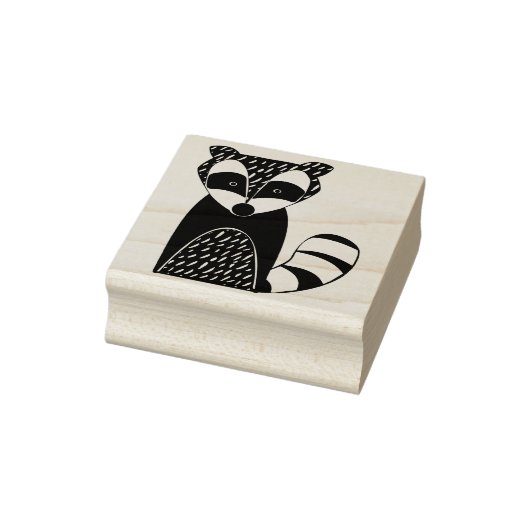 noordse raccoon - zegel 	rubberstempel (Stempel)