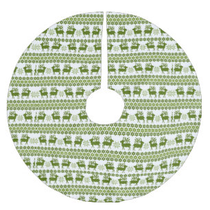 Noordse rendieren en sneeuwvlokken kerstboom rok