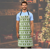 Noordse rendieren en sneeuwvlokken schort