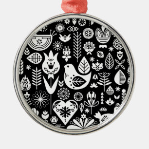 Noordse Scandinavische kerstdecoraties Metalen Ornament