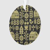 Noordse Scandinavische kerstdecoraties Ornament (voorkant)